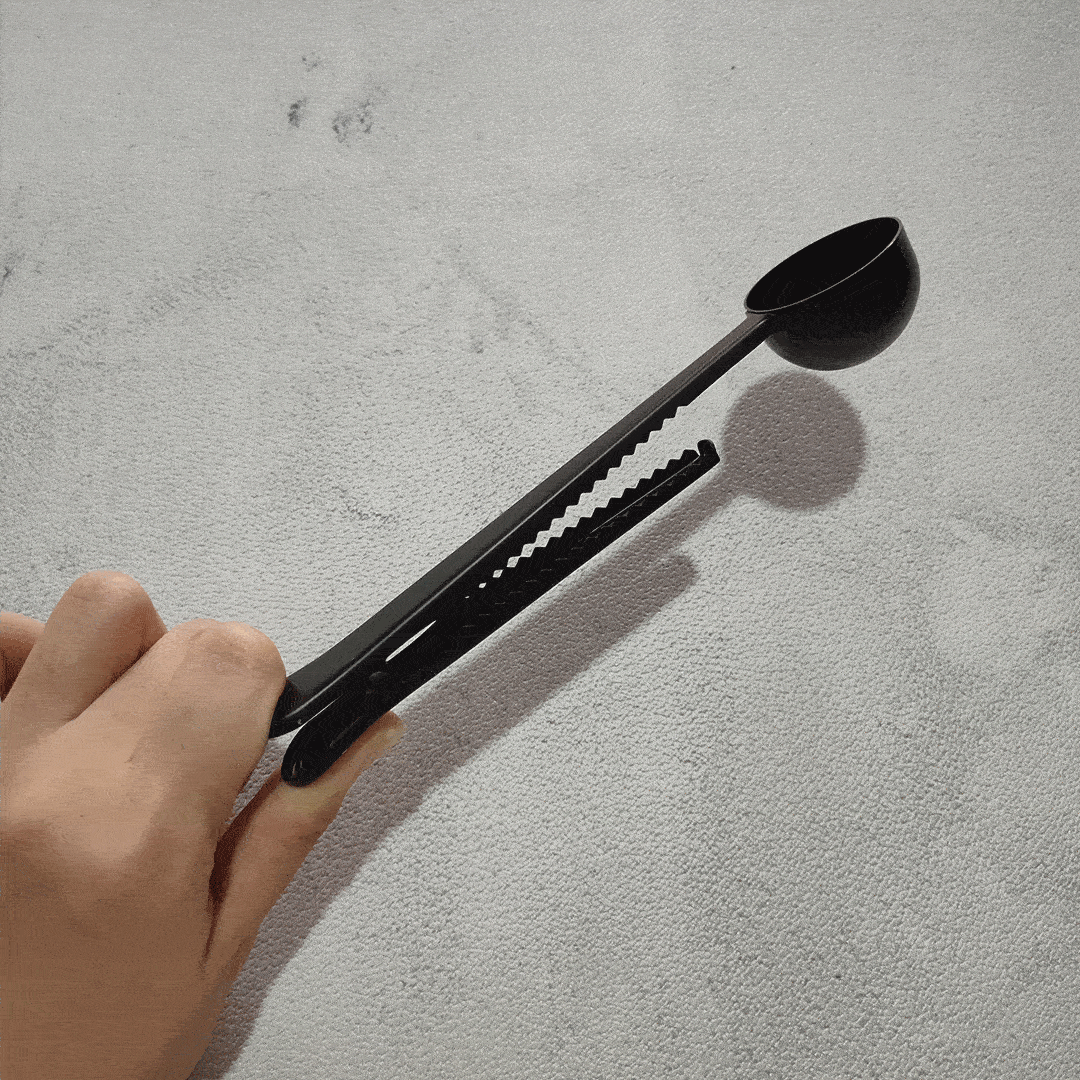 Black Coffee / Tea Spoon with Clip - Image 5