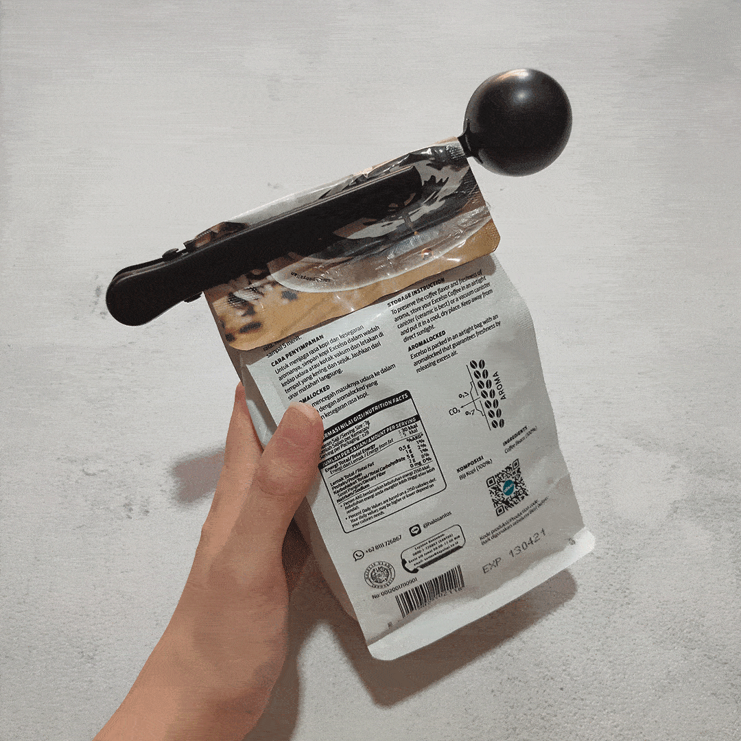Black Coffee / Tea Spoon with Clip - Image 4