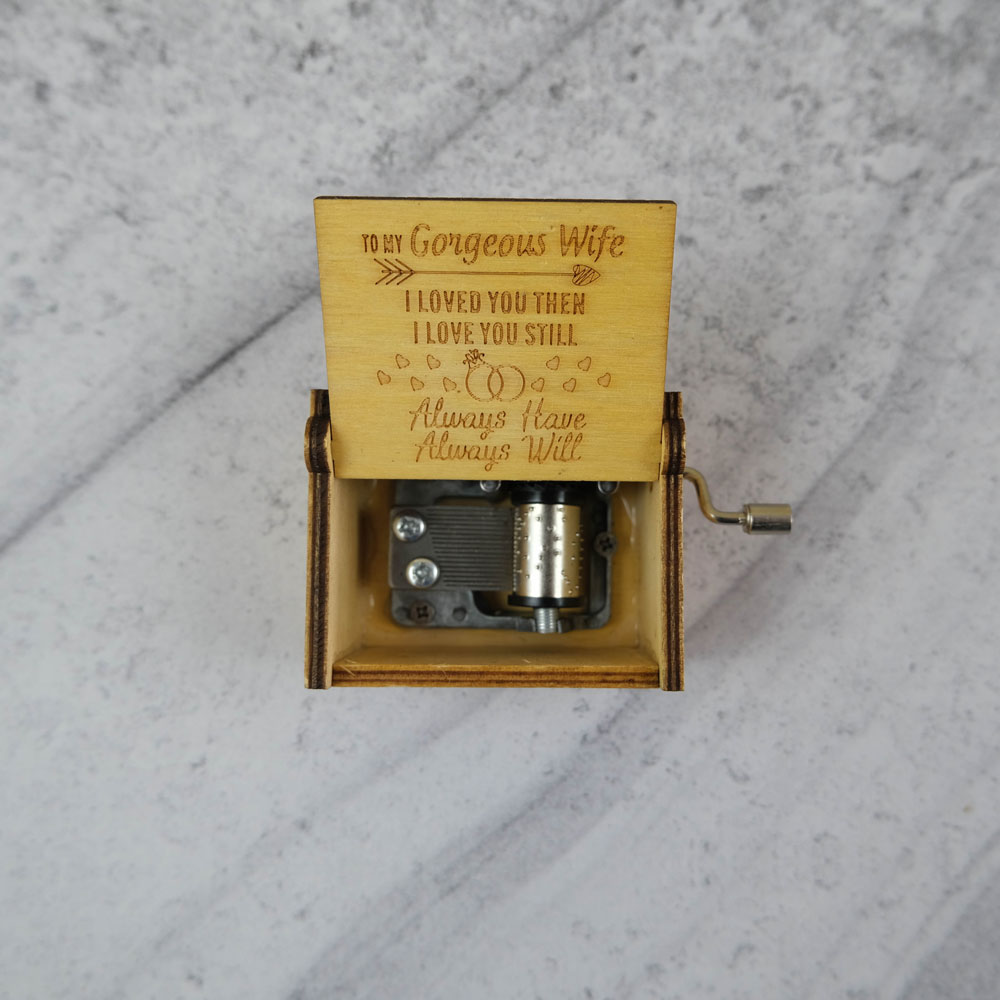 For Wife Wood Music Box